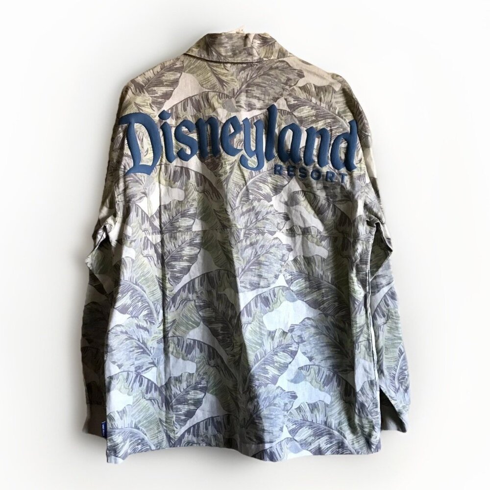 Disneyland Resort Spirit Jersey‎ Shirt Jacket Tropical Palm Shacket Men Small